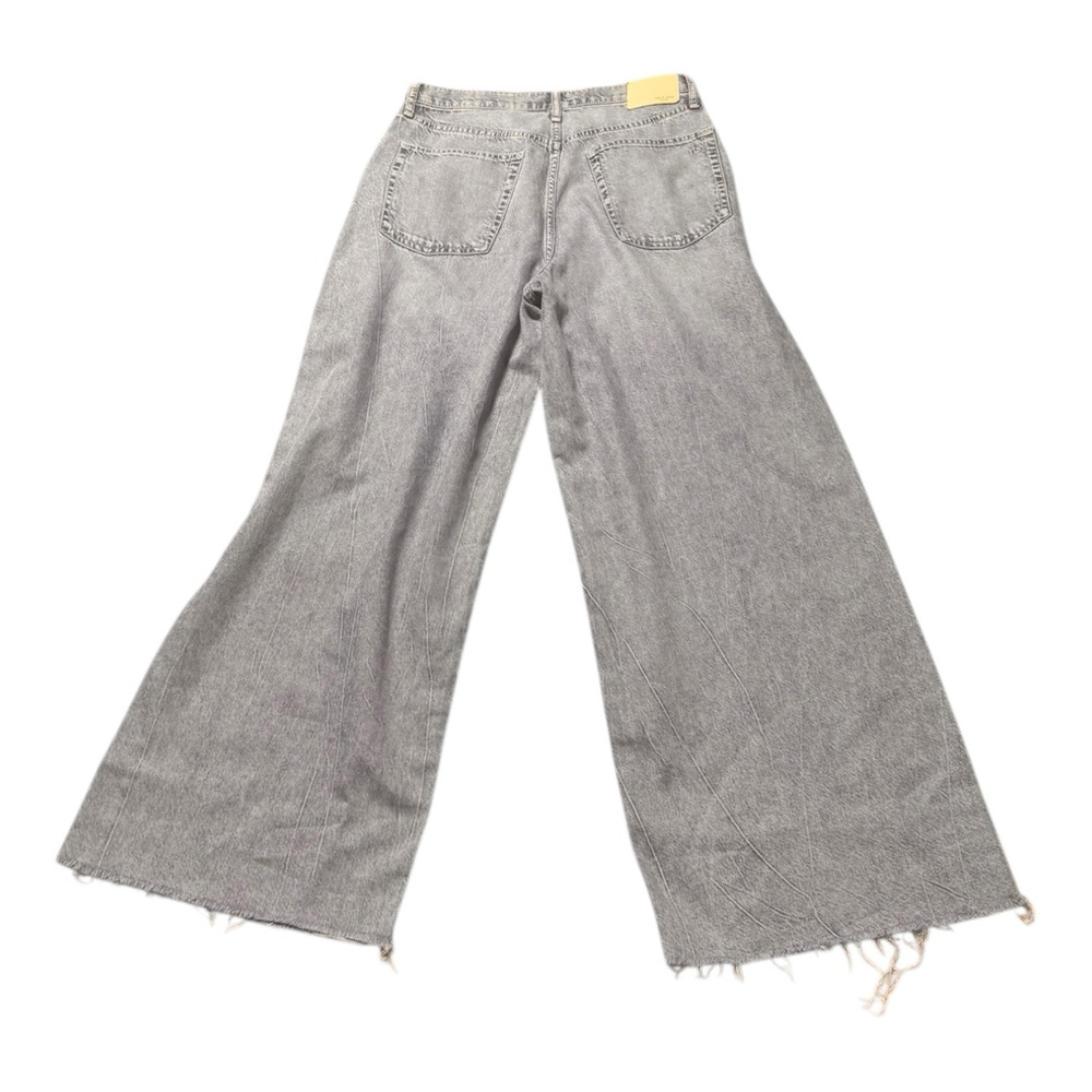 Rag and bone Women's Wide-Leg hi rise ankle Jeans 29 light blue raw hem - Picture 5 of 8